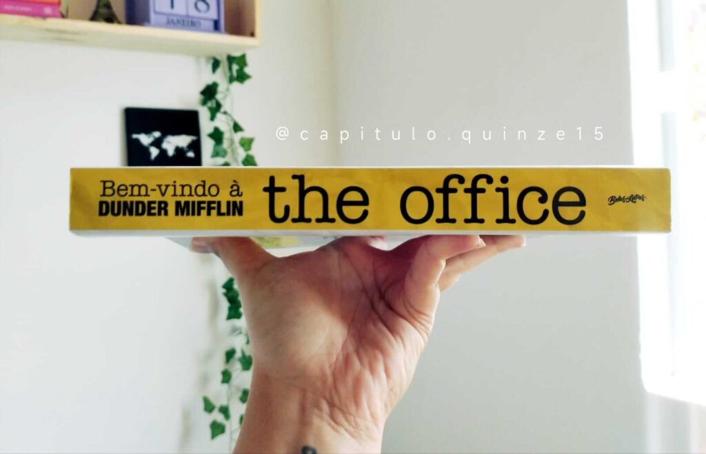 lombada livro the office Foto da lombada do livro oficial THE OFFICE