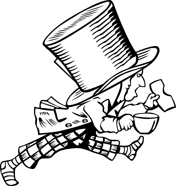 CHAPELEIRO MALUCO ILUSTRAÇÃO