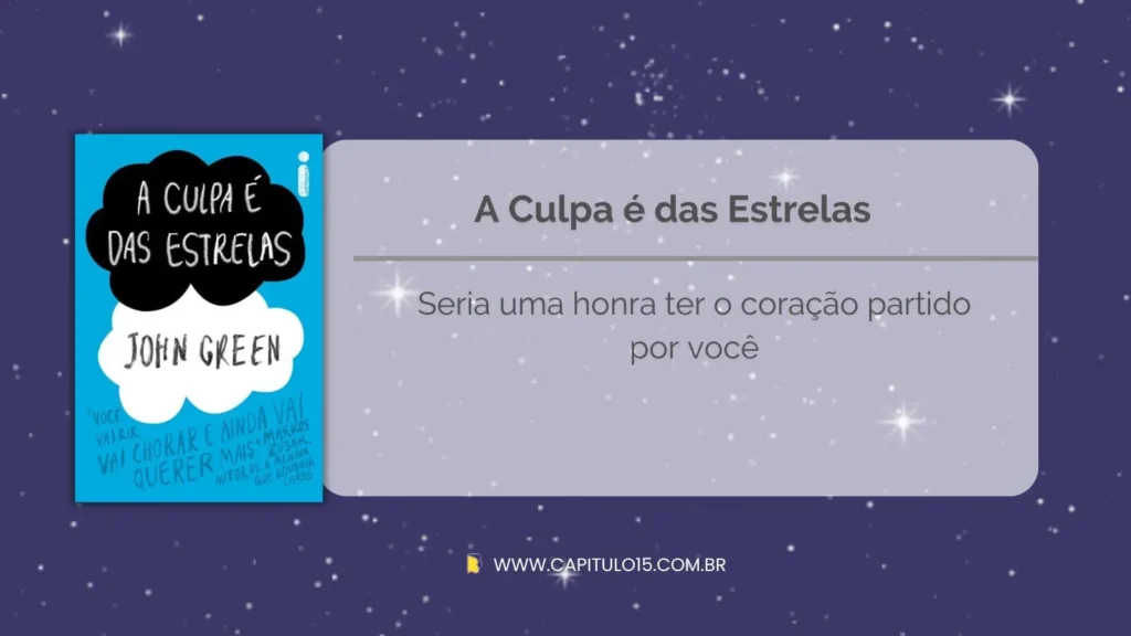 23 Melhores Frases de A Culpa É das Estrelas - Capitulo 15